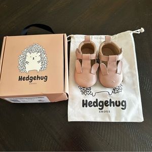 Hedgehog Baby Girl Leather Shoes Dusty Pink Size  6-12M